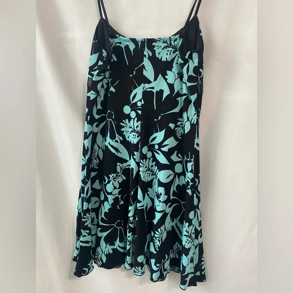 Vintage Y2K Rampage Babydoll Tropical Mini Dress Juniors Large Fairy Grunge